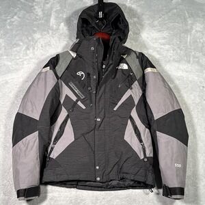 The North Face Jacket Womens S Black Steep Tech 550 Down Ski Hooded Puffer*